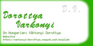 dorottya varkonyi business card