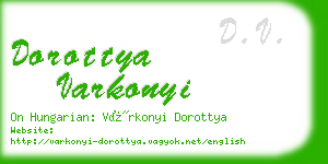 dorottya varkonyi business card